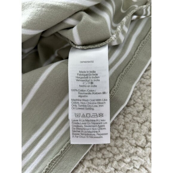 Madewell Women's Green/White Atkins Stripe The Perfect Vintage Tee Sz XXS - Picture 3 of 6